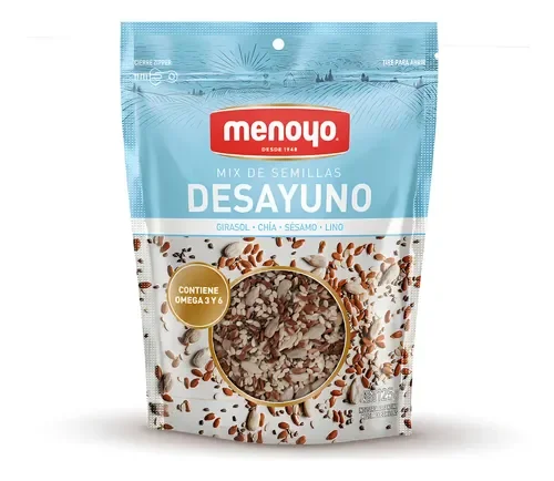 SEMILLAS MIX DESAYUNO MENOYO 125GR