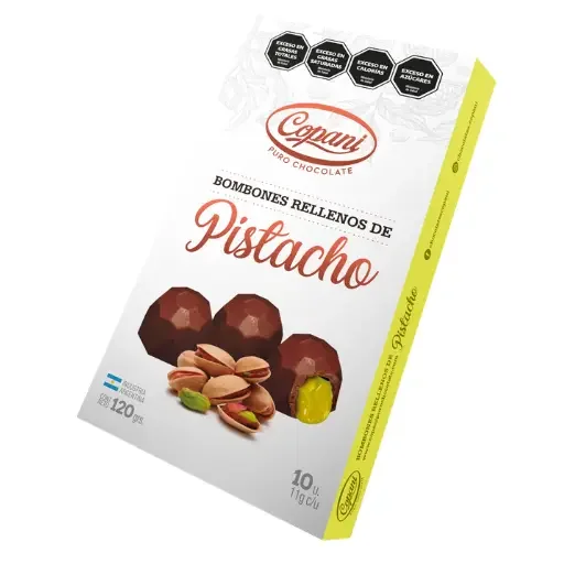 BOMBONES RELLENOS CON PISTACHO 120GR