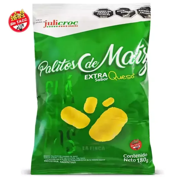 PALITOS DE MAIZ EXTRA QUESO JULICROC 180 GR