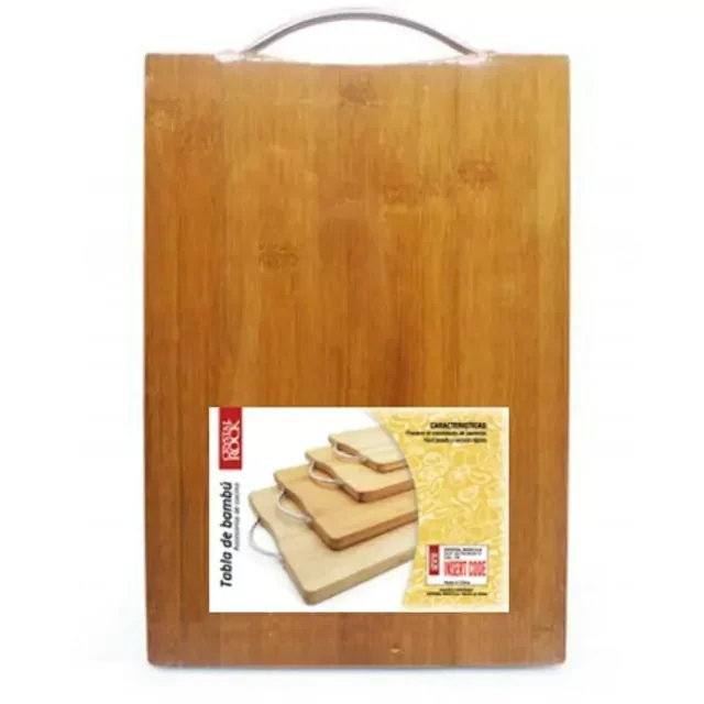TABLA DE BAMBU CON MANIJA 24 X 34