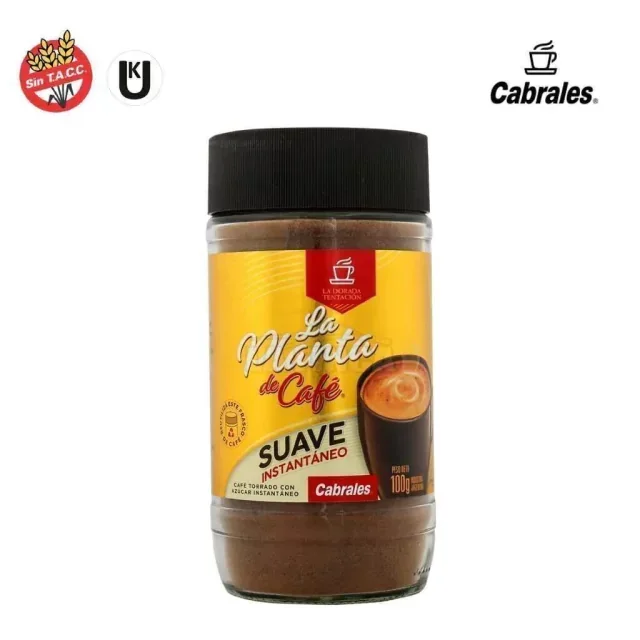 CAFE INSTANTÁNEO LA PLANTA DE CAFÉ - FRASCO 100 G