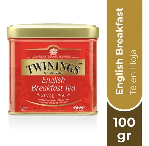 TWININGS EN HEBRAS ENGLISH BREAKFAST 100G