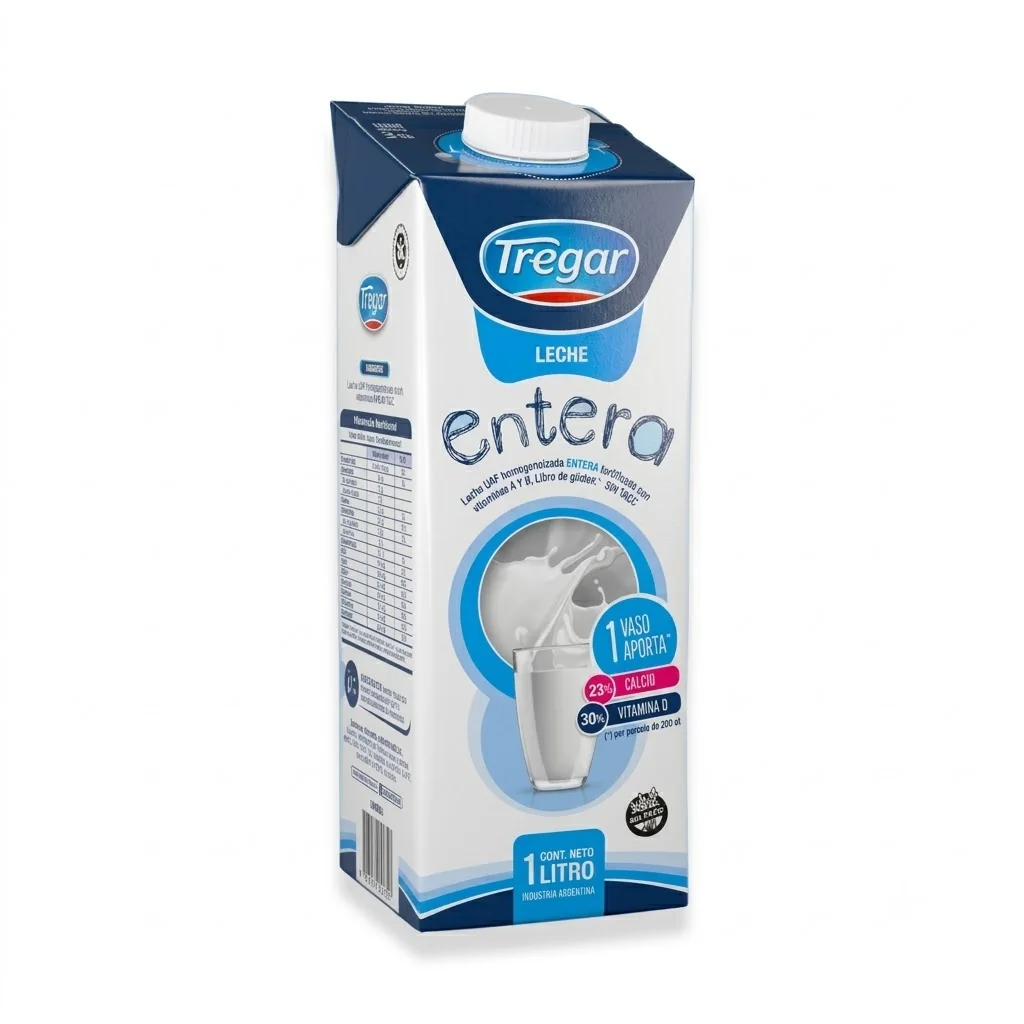LECHE ENTERA UAT 1L.TREGAR