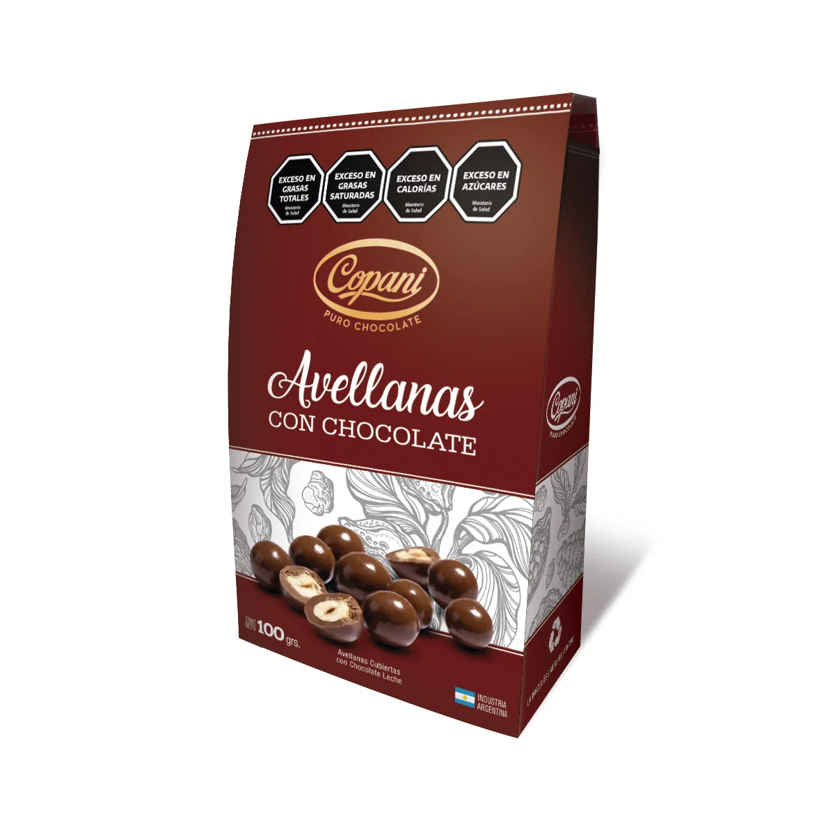 AVELLANAS CON CHOCOLATE EST.100 GR