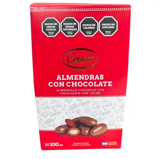 ALMENDRAS CON CHOCOLATE EST. 100 GR