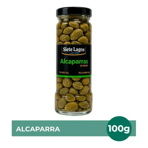 ALCAPARRAS EN VINAGRE SIETE LAGOS 100G
