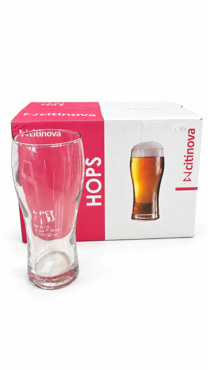 SET VASOS DE CERVEZA HOPS 570 ML