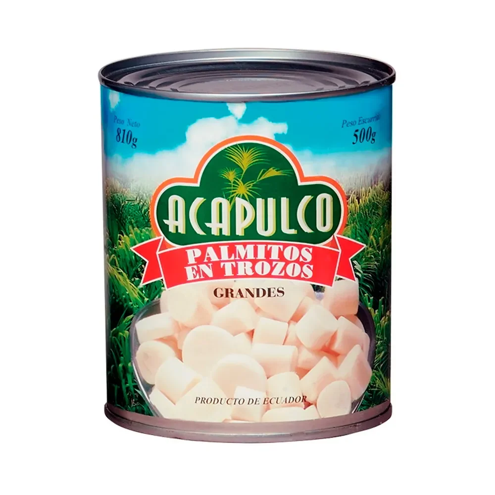 PALMITOS ENTEROS ACAPULCO 800 GR.