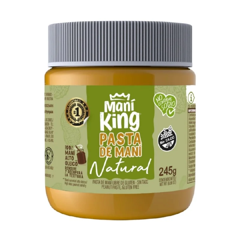 PASTA DE MANI NATURAL MANI KING 245 GR