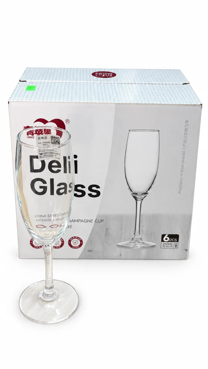 COPAS FLAUTA 210 ML X 6 UN. DELIGLASS