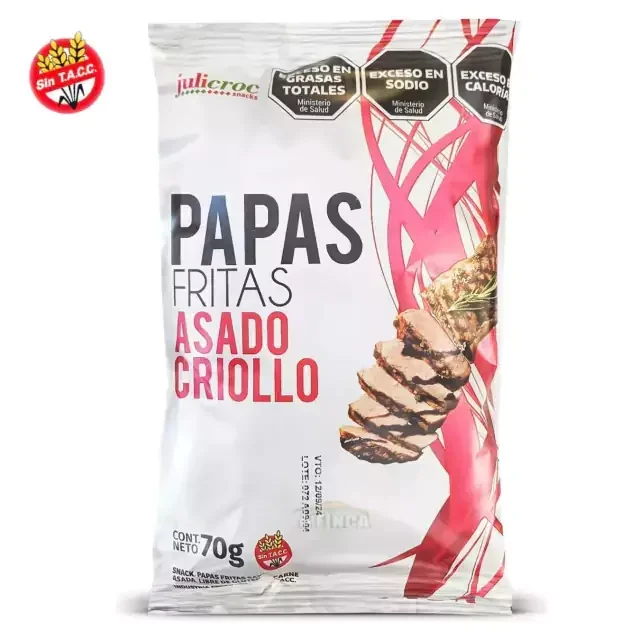 PAPAS FRITAS ASADO CRIOLLO JULICROC 70 GR