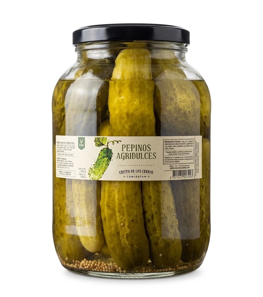 PEPINOS AGRIDULCES. FR. 2 KG.