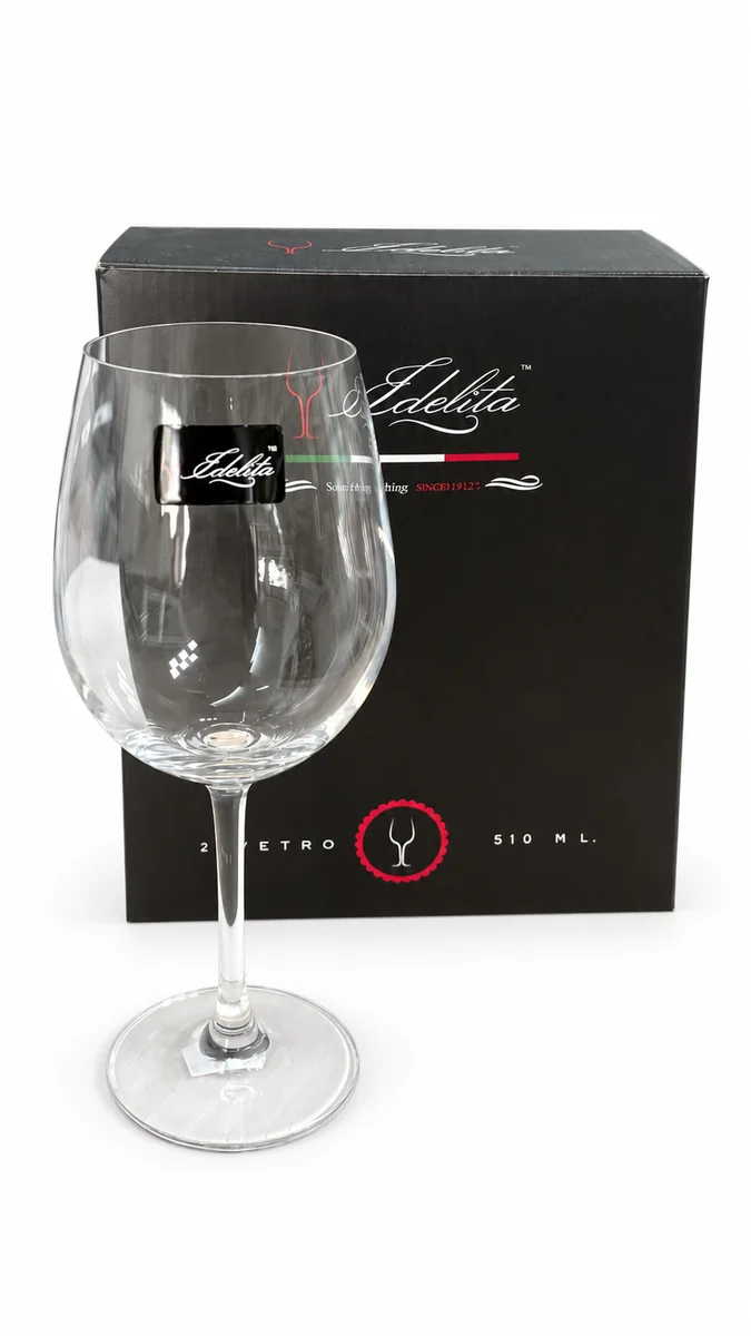 COPAS VINO 510 ML EDELITA CAJA 2 UN.