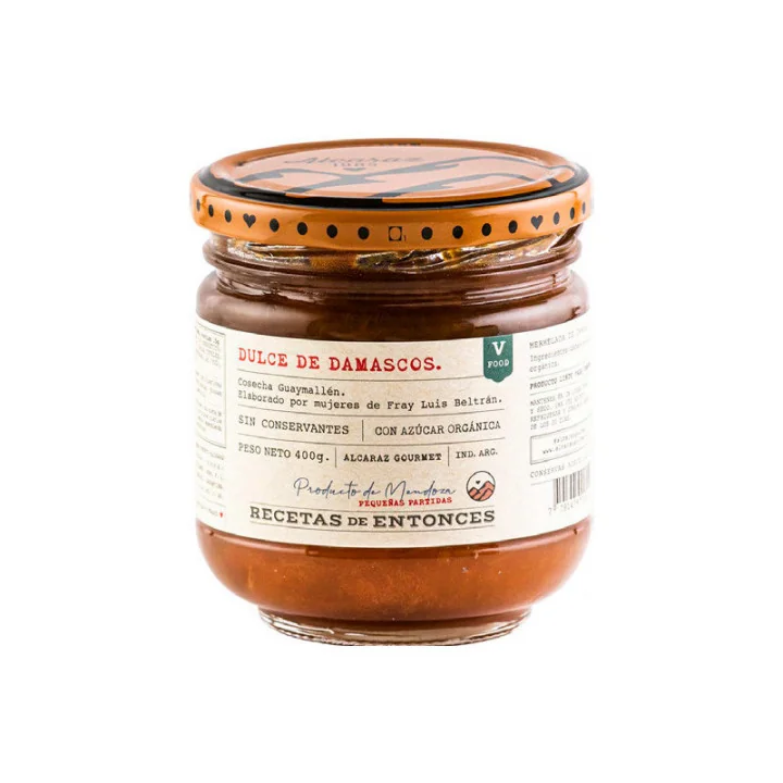 DULCE DE DAMASCOS CON AZUCAR ORGANICA 400GR
