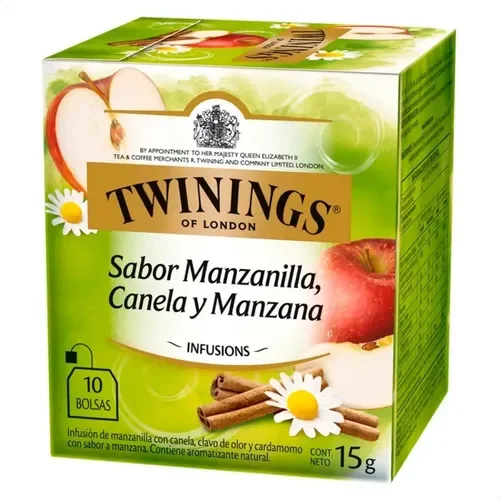 TWININGS MANZANILLA,CANELA Y MANZANA 10X2GR