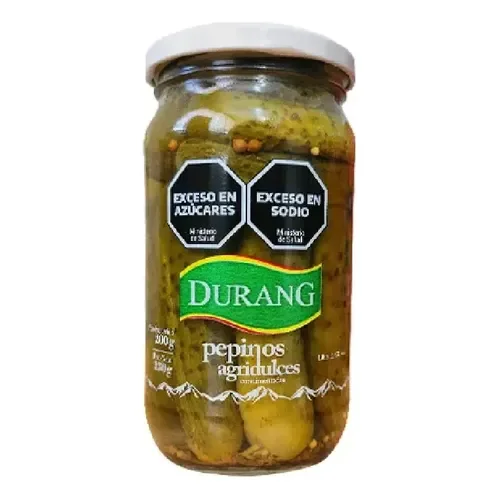 PEPINOS AGRIDULCES DURANG 200 GR.