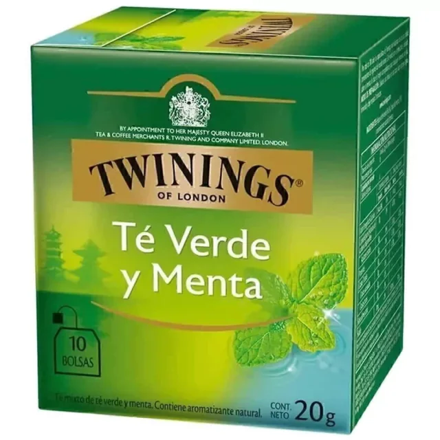 TWININGS TE VERDE Y MENTA 10X1,6GR