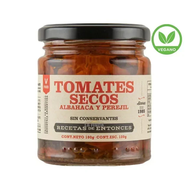 TOMATES SECOS EN ACEITE RECETAS 120 GR.