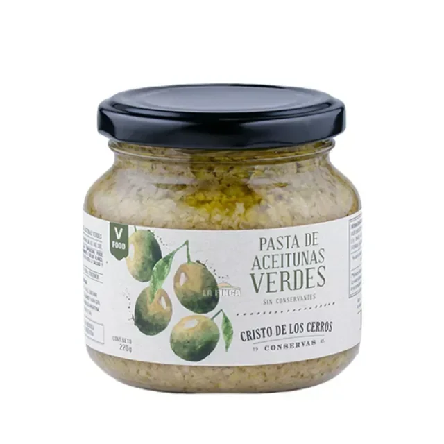 PASTA DE ACEITUNAS VERDES CDLC 200 GR.