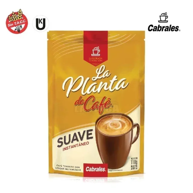 CAFE INSTANTÁNEO SUAVE LA PLANTA DE CAFÉ DOYPACK 110GR