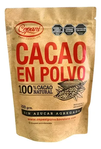 CACAO EN POLVO SIN AZUCAR 200GR