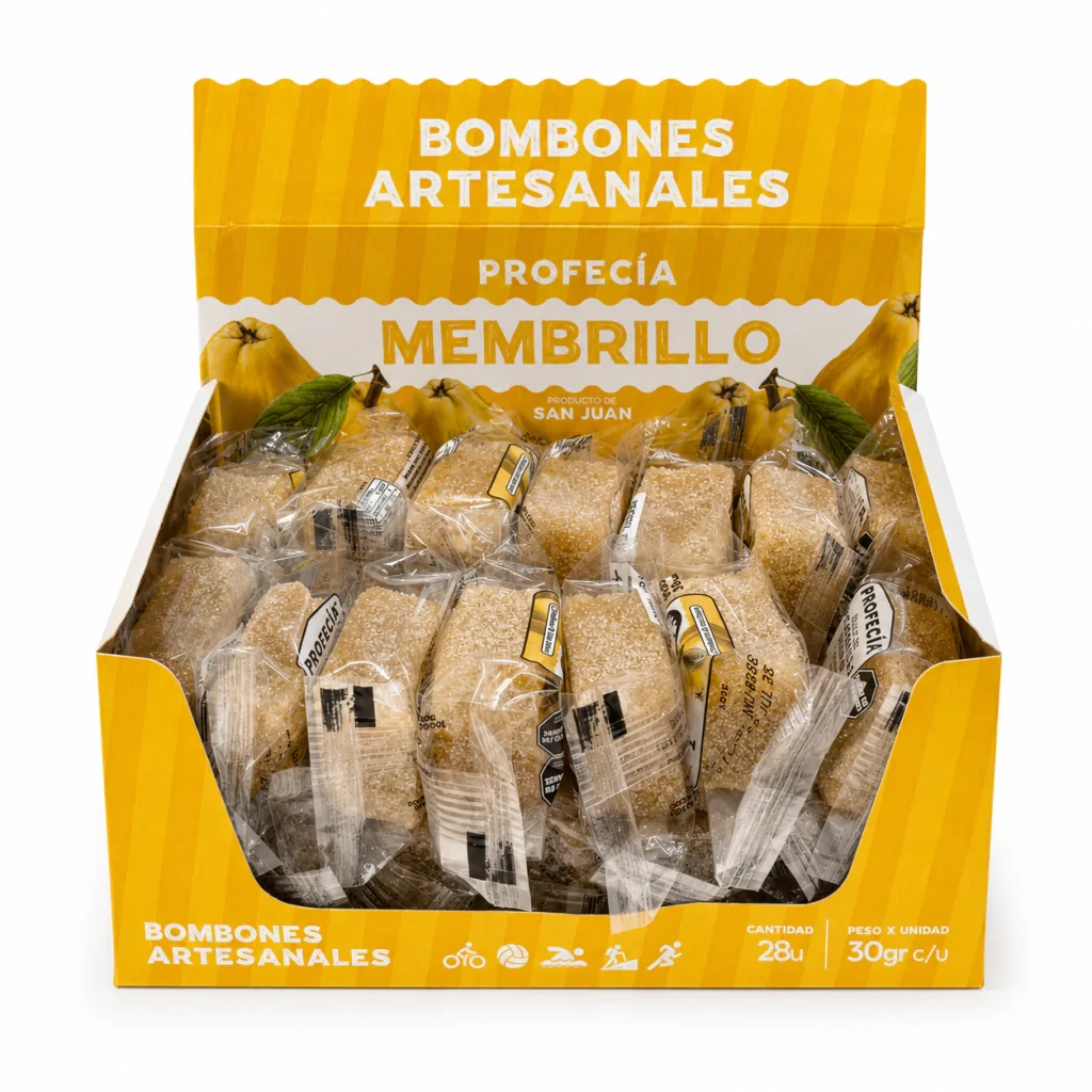 BOMBONES DE  MEMBRILLO PROFECIA X 28 UN.