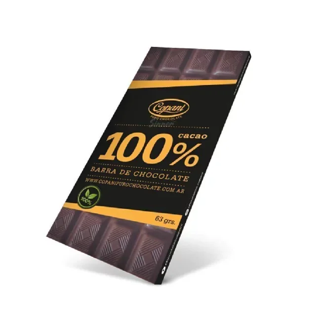 TABLETA CHOCOLATE 100% CACAO 63G
