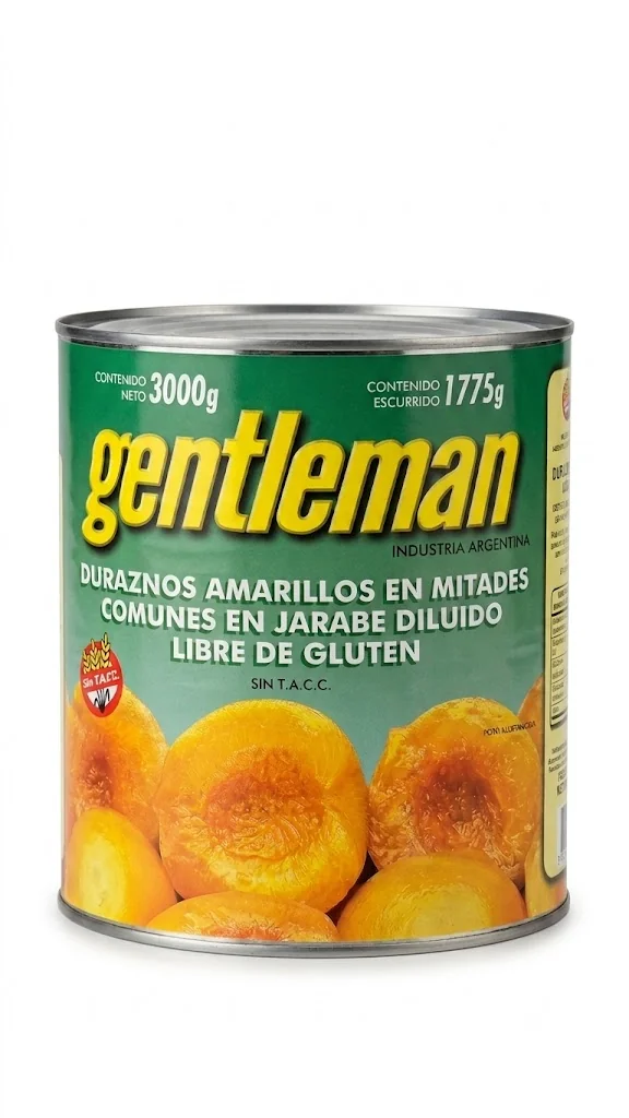 DURAZNOS EN MITADES GENTLEMAN 3KG