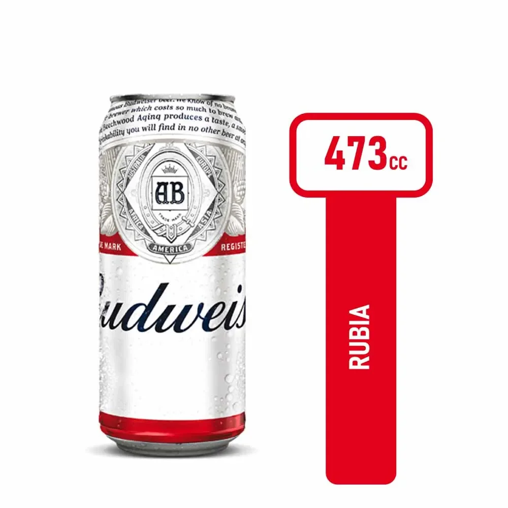CERVEZA BUDWEISER 473 ML