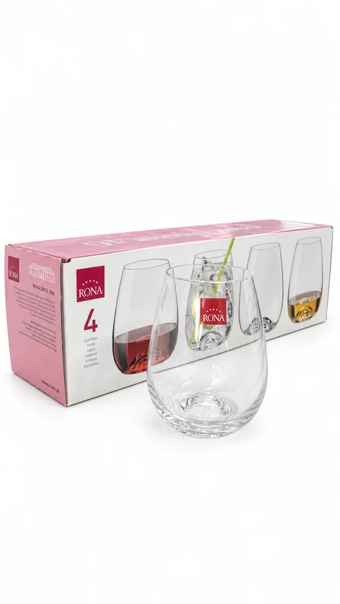 COPAS DEGUSTACION SIN PIE 460 ML X 4 UN RONA