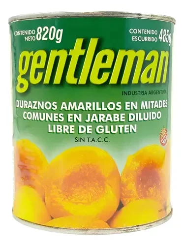DURAZNOS EN MITADES GENTLEMAN 820GR